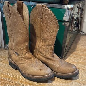 Justin steel toe work boots